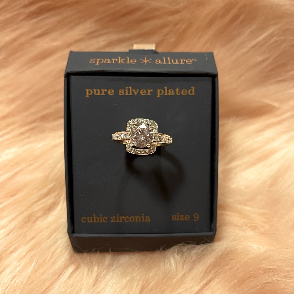 Sparkle Allure Pure Silver Plated Ring